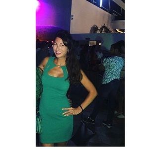 bebe Emerald Green Dress